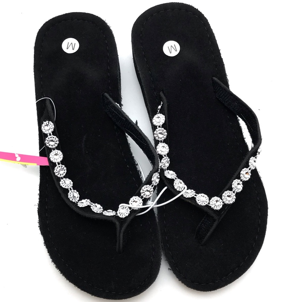 (FREE w/Purchase) Kids Light Sandals w/Faux Gems